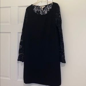 BCBG Generation black dress w/ lace back & sleeves